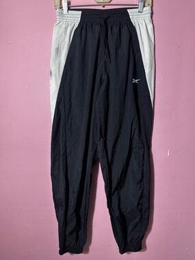 Reebok vintage swoosh joggers Black and White Track Pants